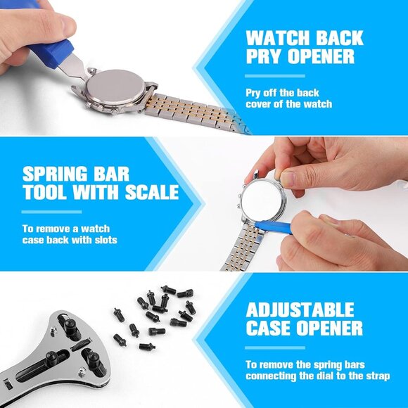 Watch Repair Kit, BYNIIUR Watch Battery Replacement Tool Kit - Picture 2 of 7